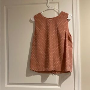 Banana Republic Dusty Rose Sleeveless Blouse
